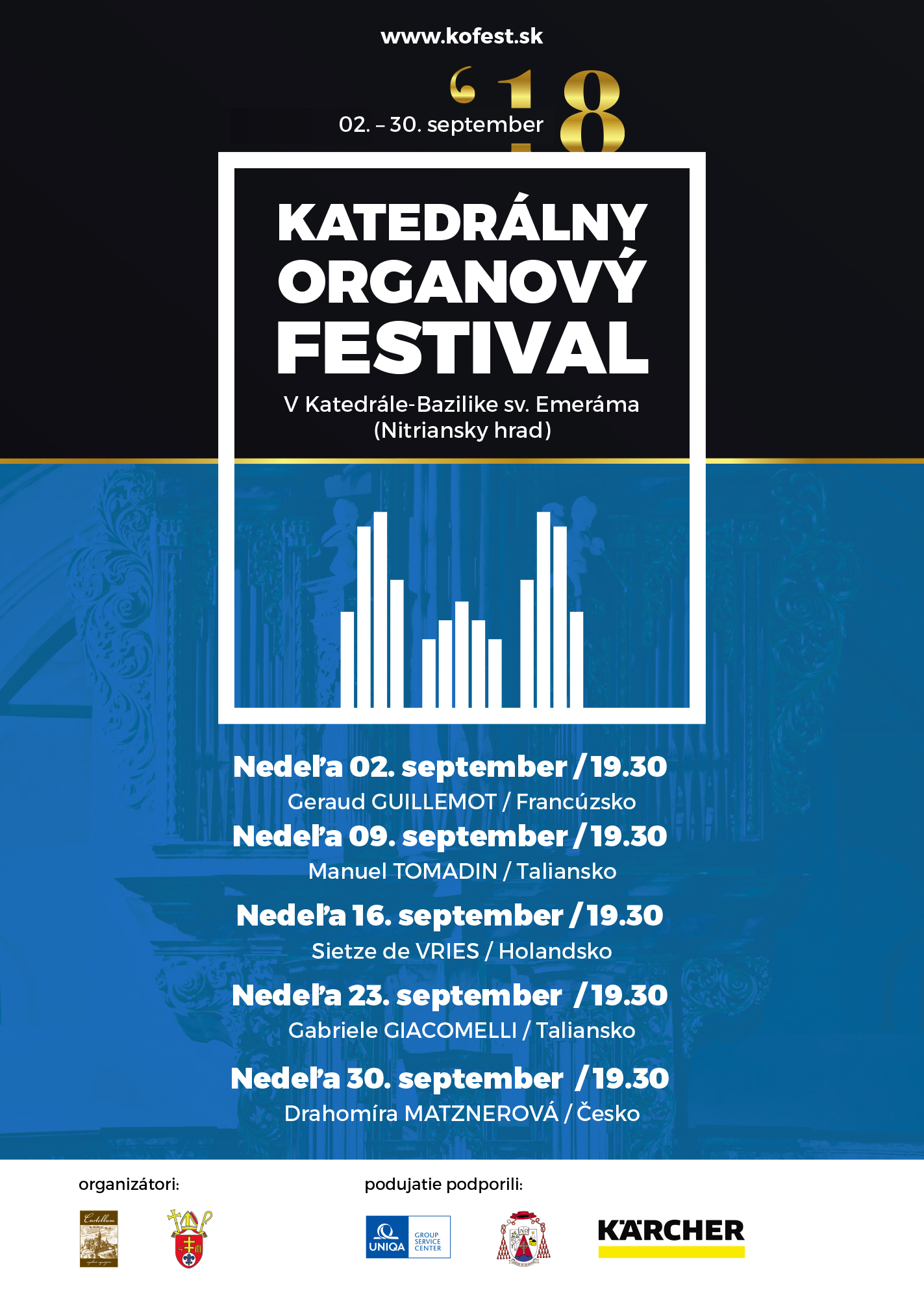 Katedrálny organový festival 2018