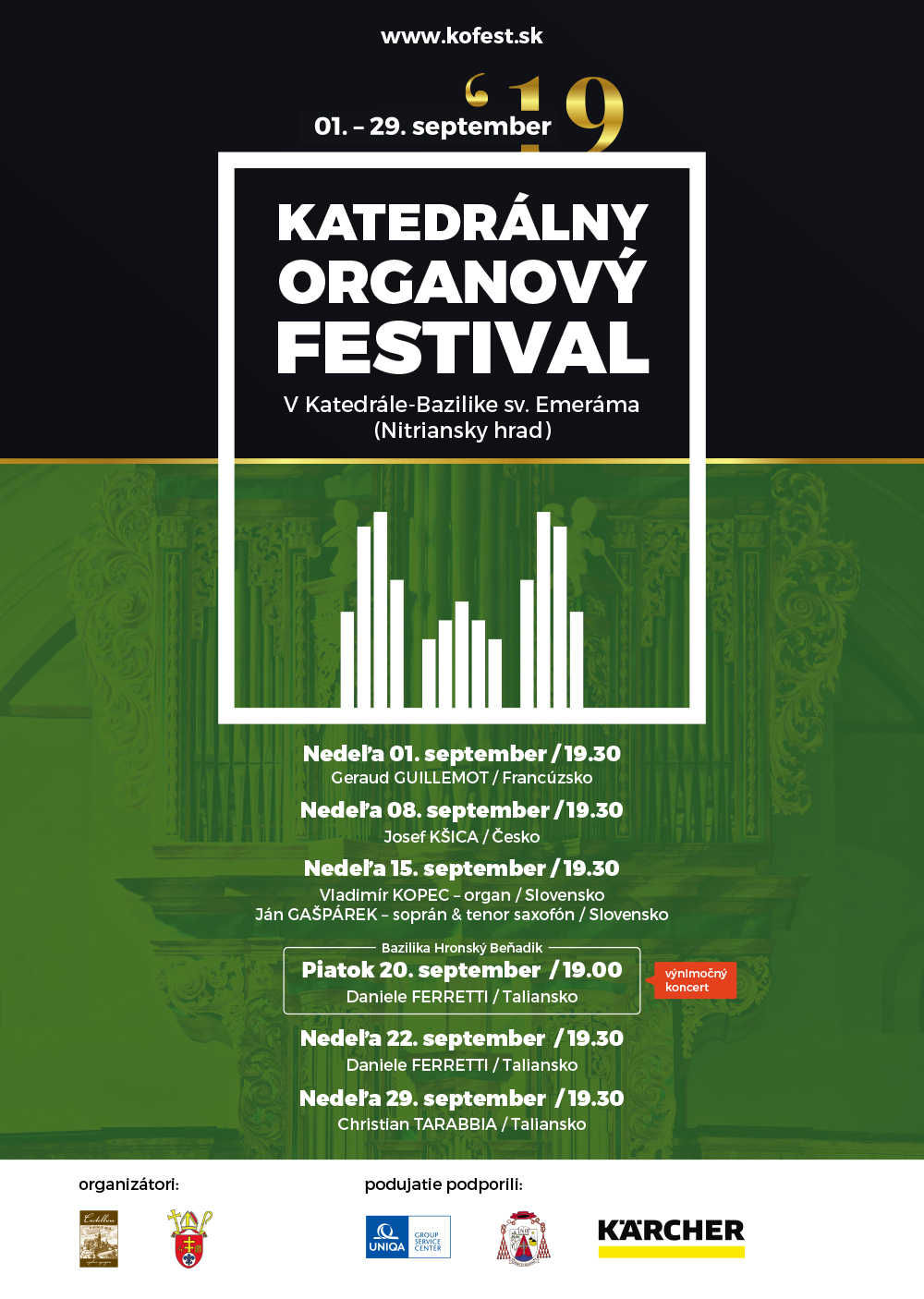 Katedrálny organový festival 2019