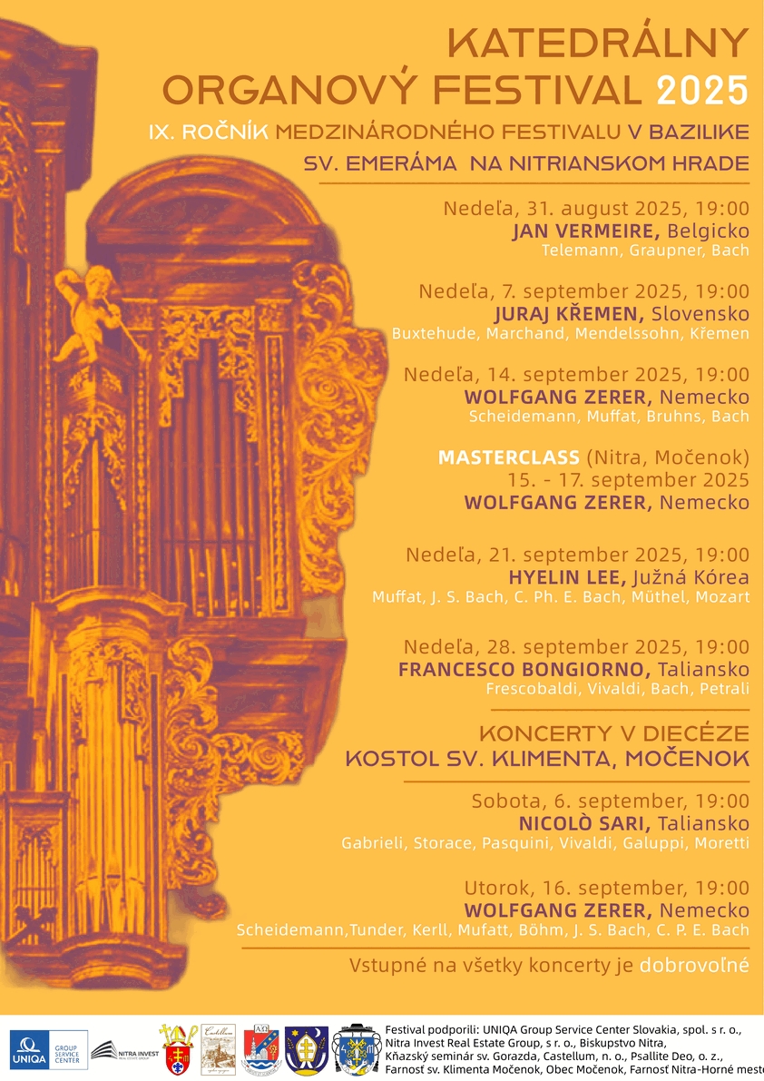 Katedrálny organový festival 2025